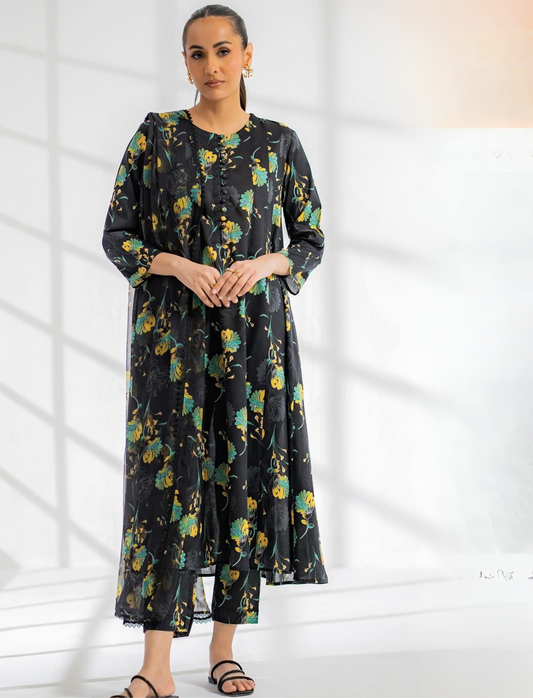 EGO LAWN 3 PC- DIGITAL PRINT LAWN SHIRT WITH SAME TROUSER & DIGITAL PRINT VOILE DUPATTA.(LC-1089)